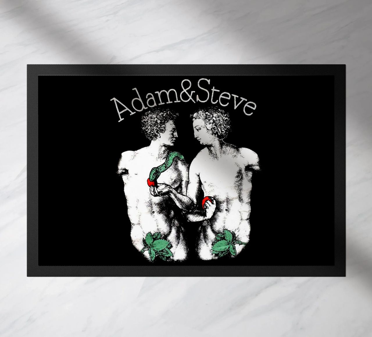 Questione nera Adam e Steve zerbino da Fewasyes