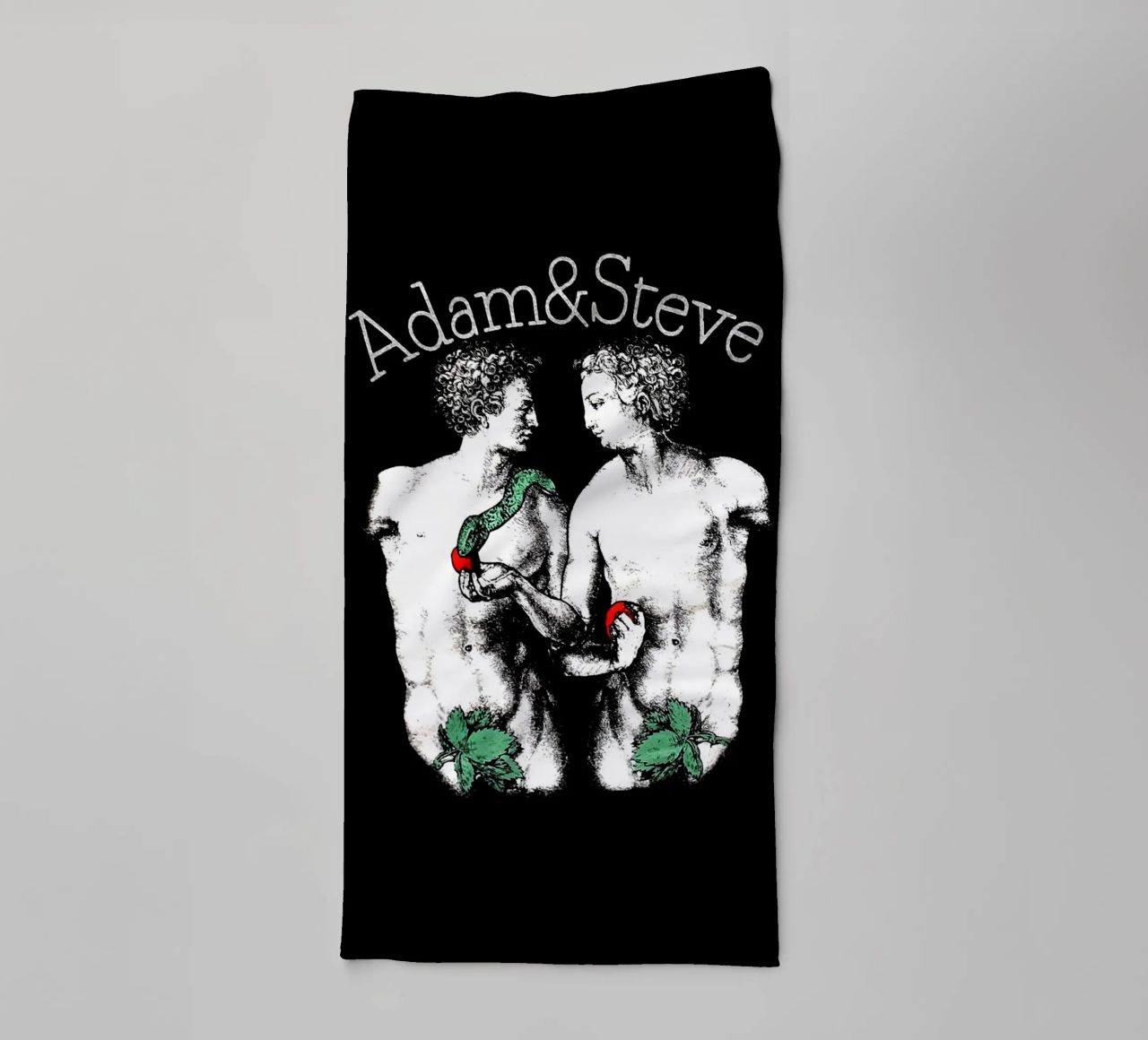 Questione nera Adam e Steve asciugamano da bagno da Fewasyes
