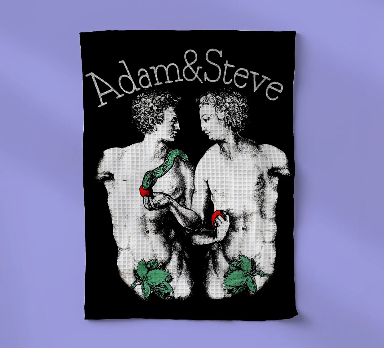 Questione nera Adam e Steve canovaccio da cucina da Fewasyes