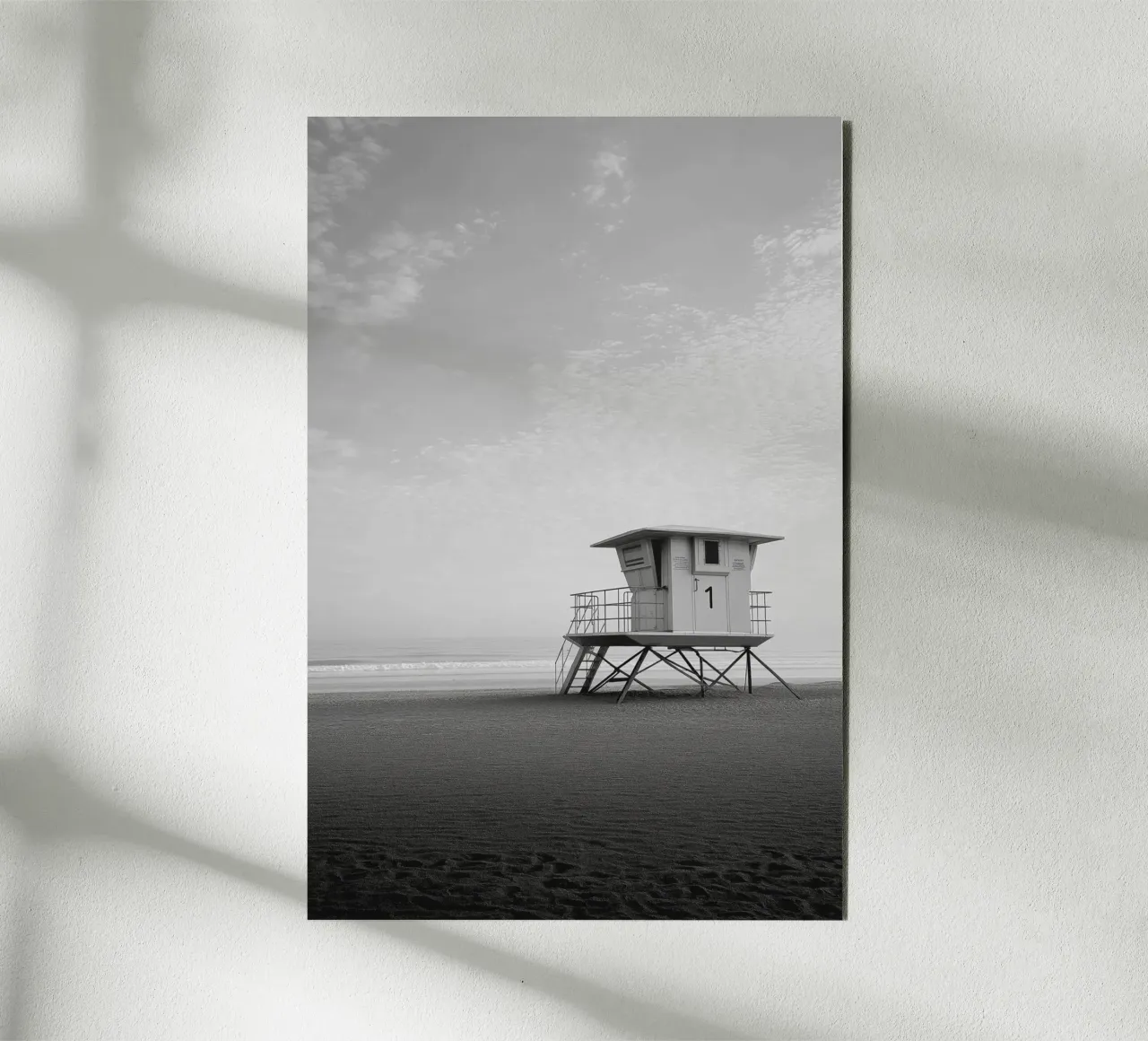 Lifeguard Tower Beach alu-dibond by Indigo Tides Art
