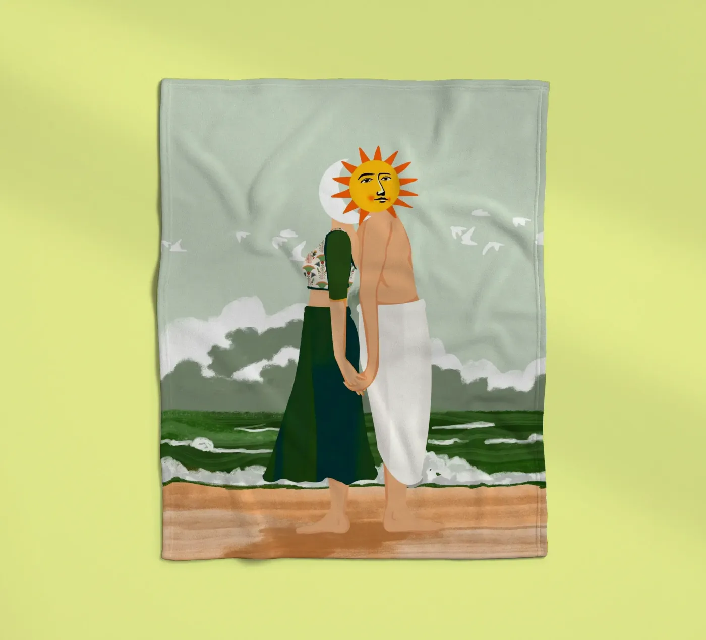 Celestial Union fleece blanket by 83oranges.com