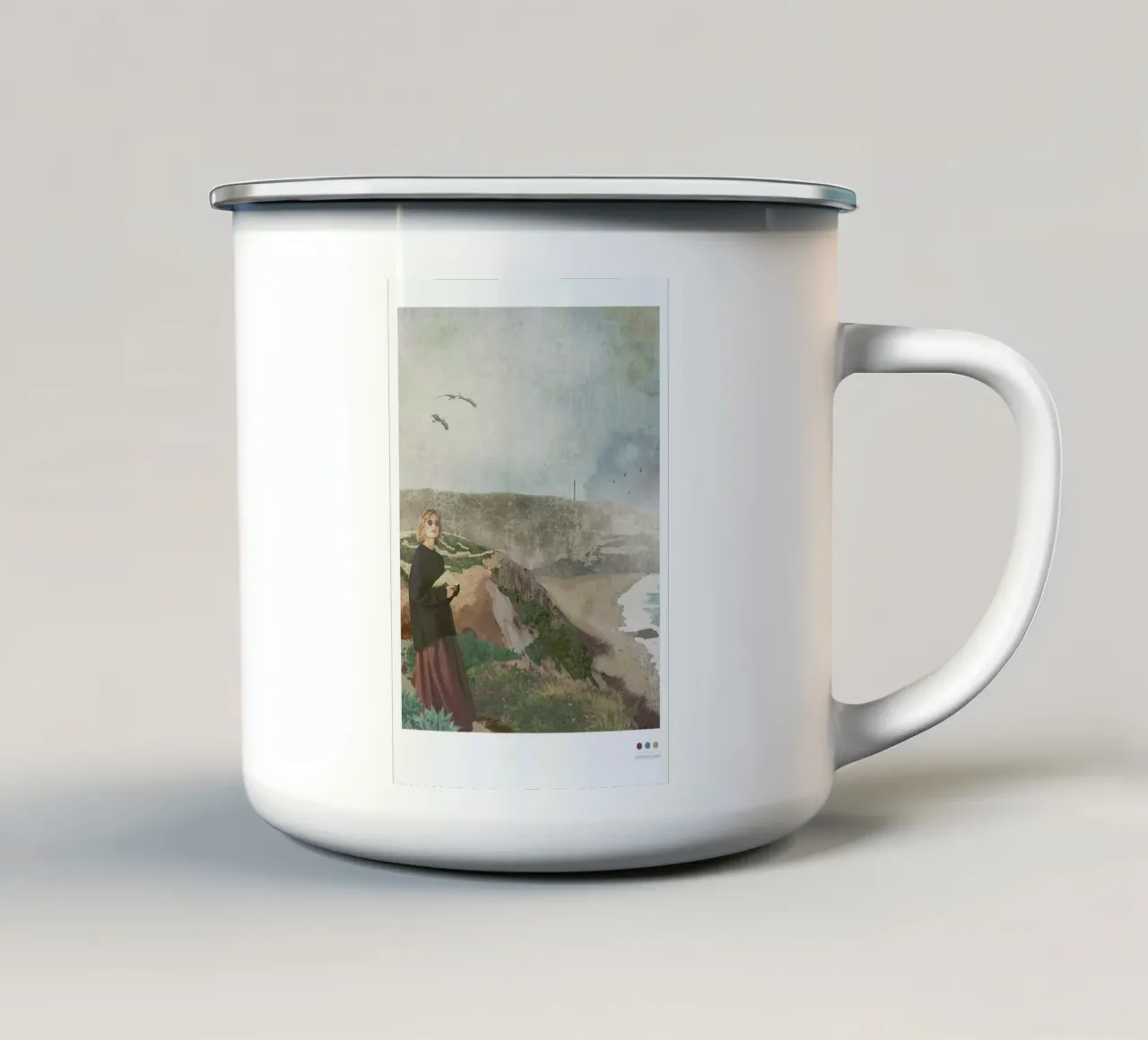 Portugal tazza in smalto da Mathilde Olsen
