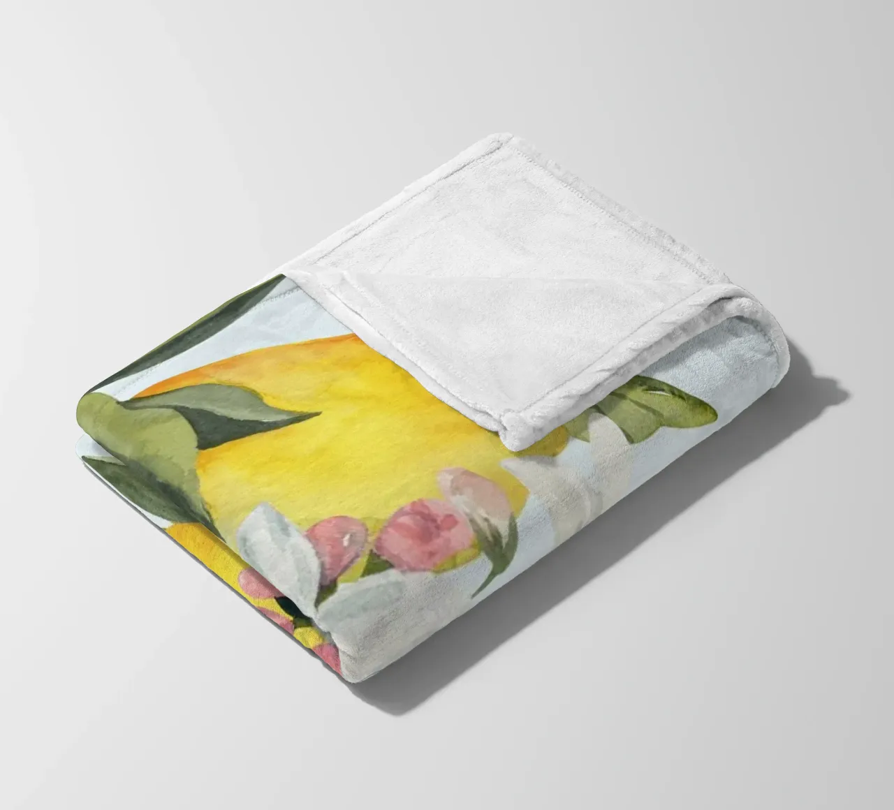 Lemon Print, Positano Poster, Italy Poster coperta in pile da Bella Studio
