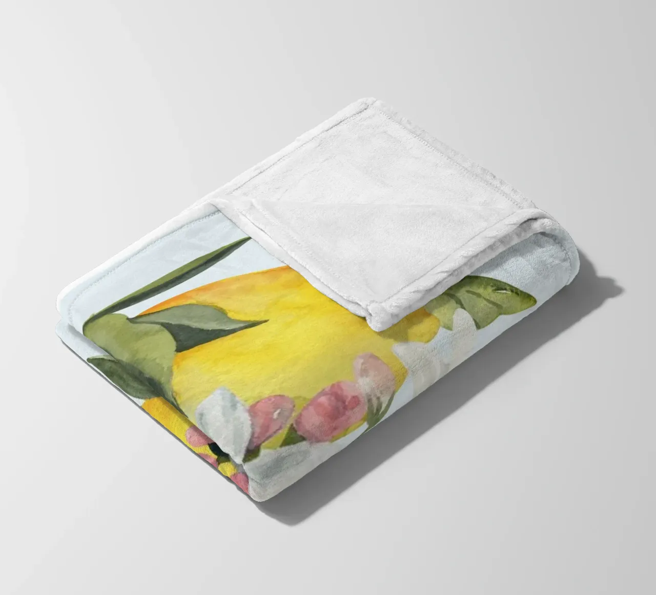 Lemon Print, Positano Poster, Italy Poster coperta in pile da Bella Studio