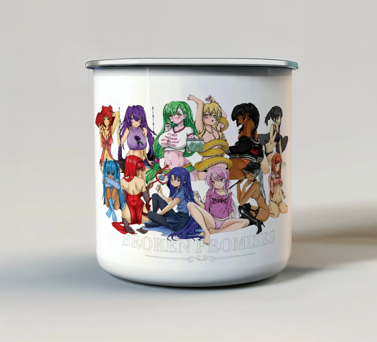 Promesse infrante Anime tazza in smalto da Fewasyes