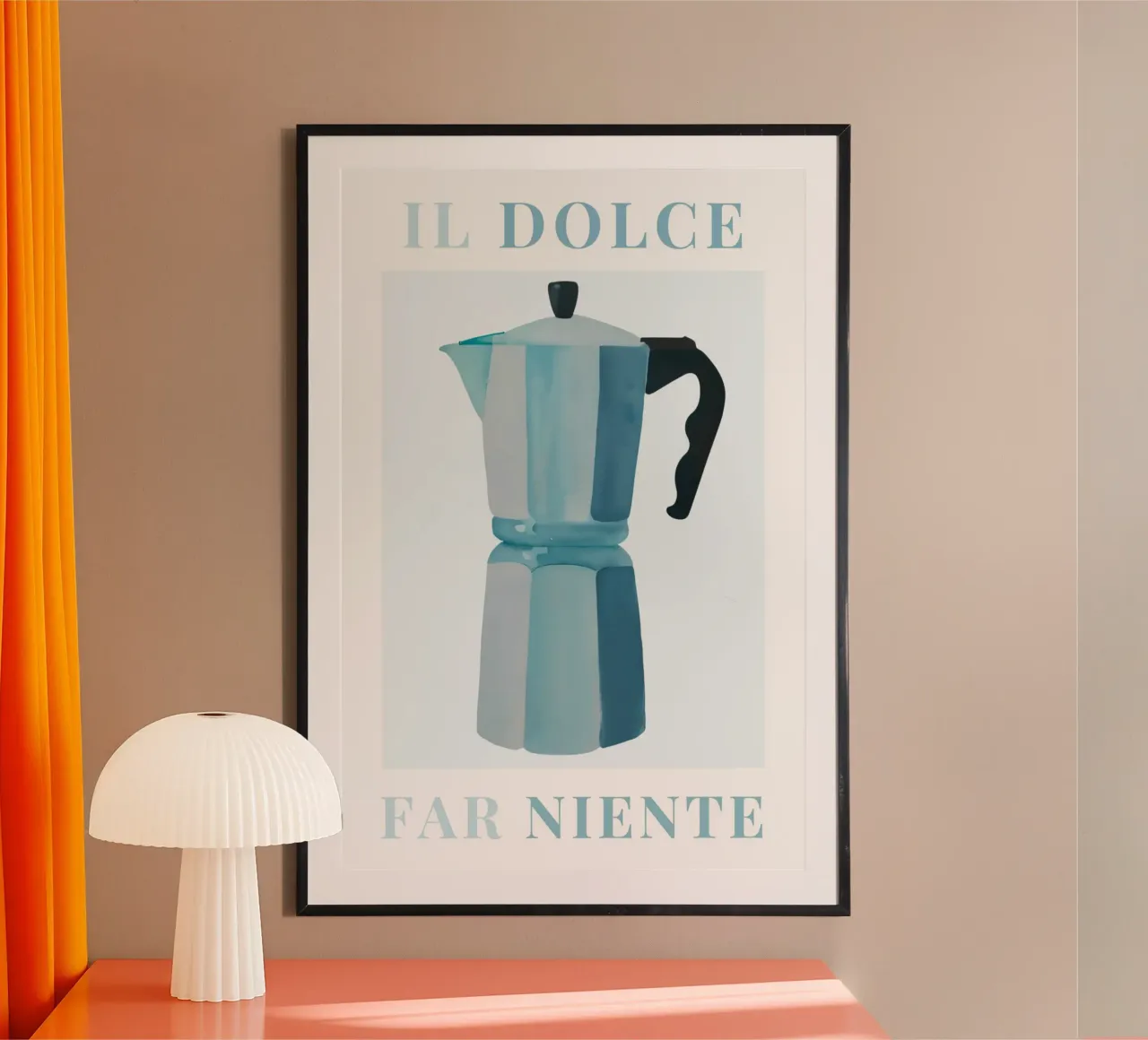 Italian Coffee Print, Espresso Print, Coffee lover Print poster by Bella Studio
