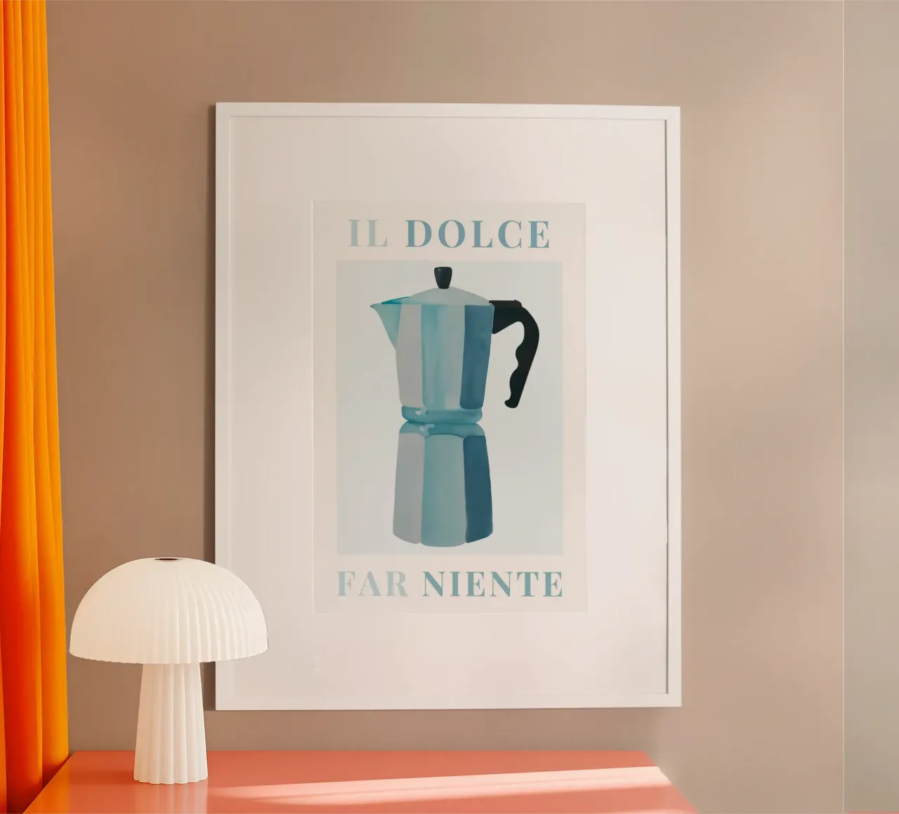 Italian Coffee Print, Espresso Print, Coffee lover Print poster by Bella Studio