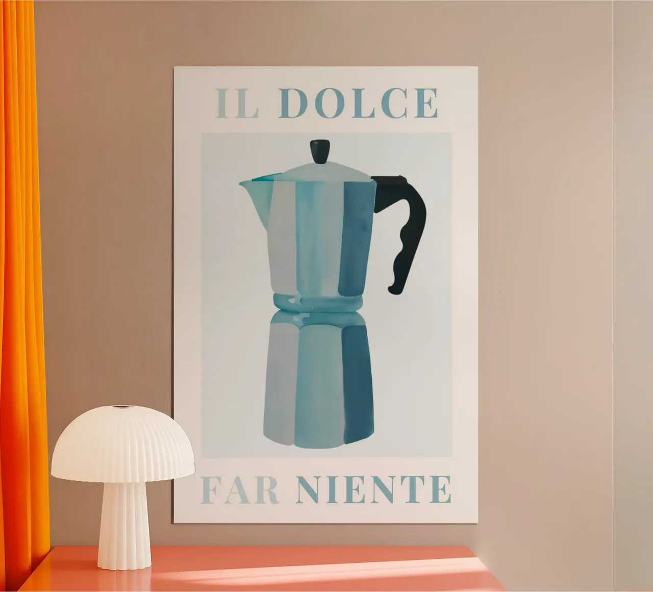 Italian Coffee Print, Espresso Print, Coffee lover Print poster by Bella Studio