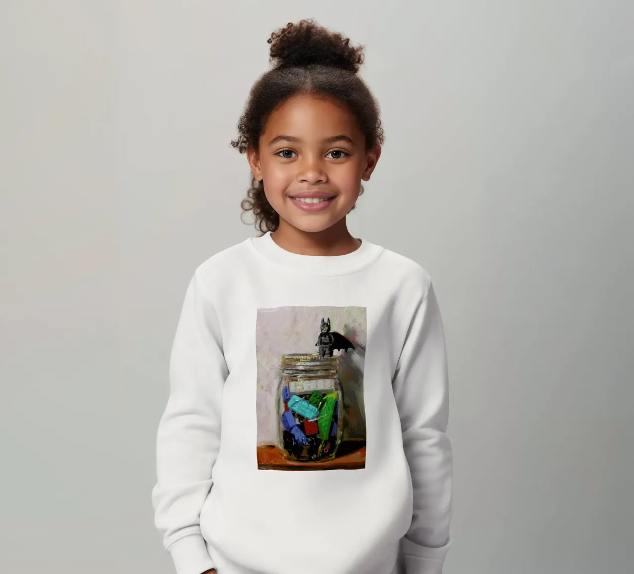 Jar Of Lego kids sweatshirt by Noah Verrier