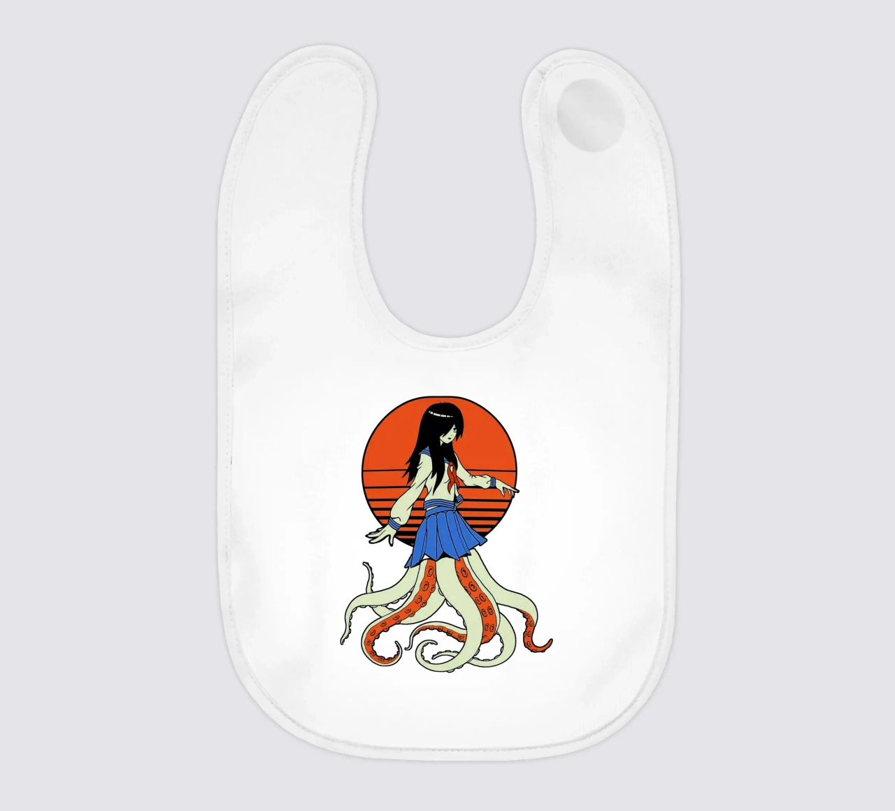 Octopus Yokai School Girl bavaglino da Fewasyes