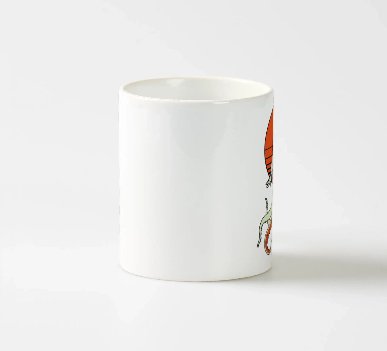 Octopus Yokai School Girl tazza in ceramica da Fewasyes