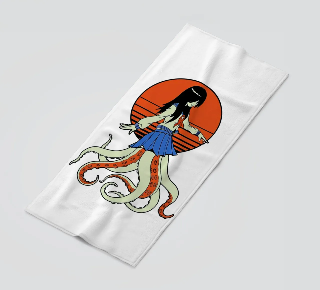 Octopus Yokai School Girl telo mare da Fewasyes
