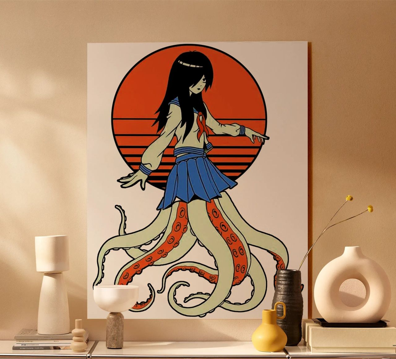 Pulpo Yokai Escolar metacrilato de Fewasyes
