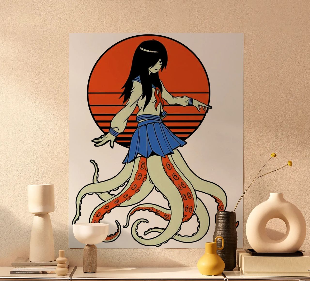 Pulpo Yokai Escolar hahnemühle de Fewasyes