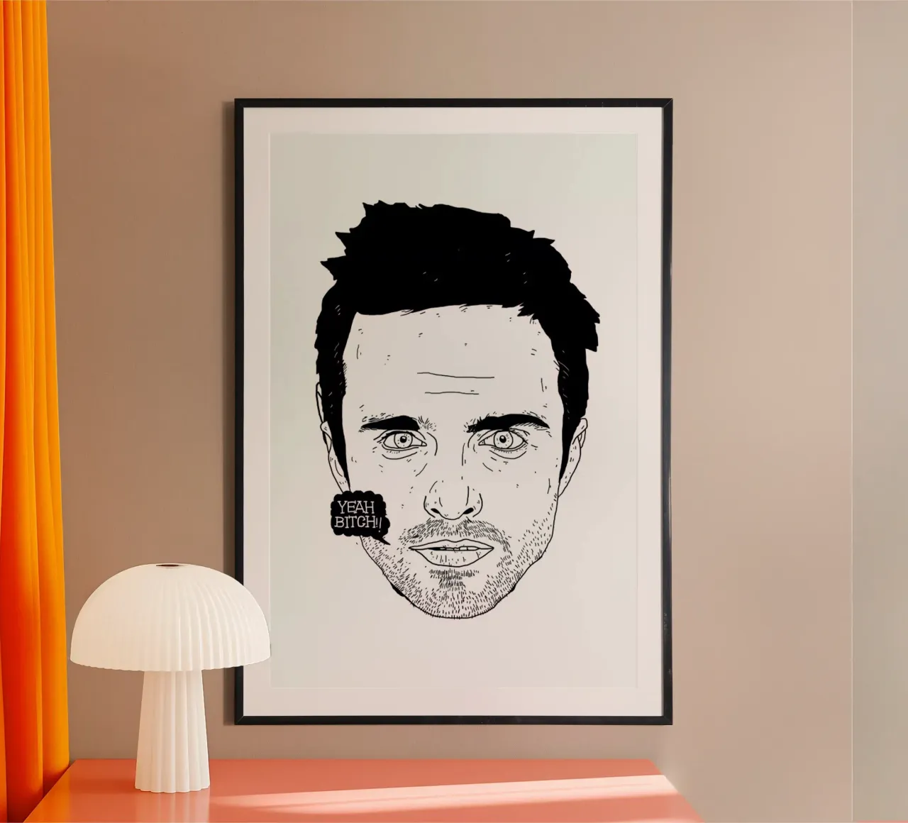 Jesse Pinkman poster con telaio in legno da Nick Cocozza