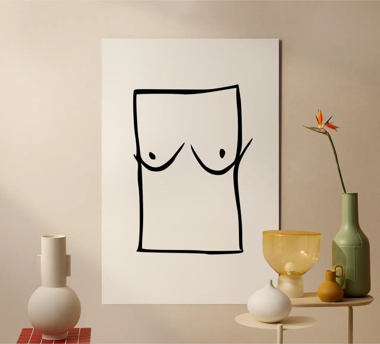 Breasts alluminio dibond da typostudio