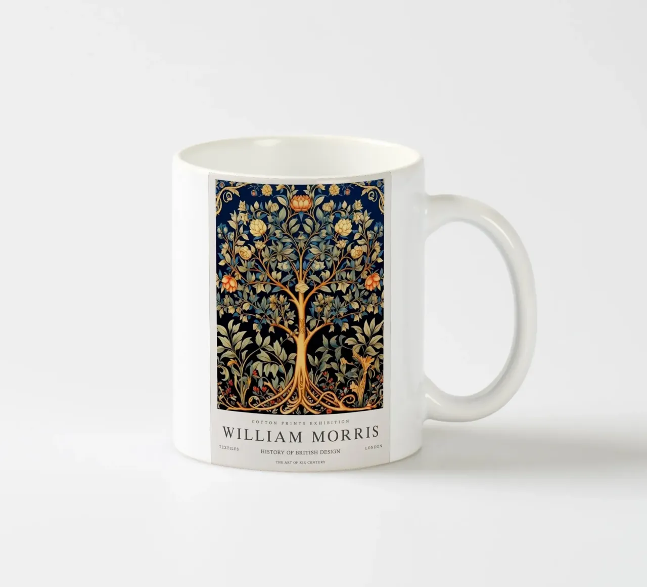 william morris rosa d'oro tazza in ceramica da komo store