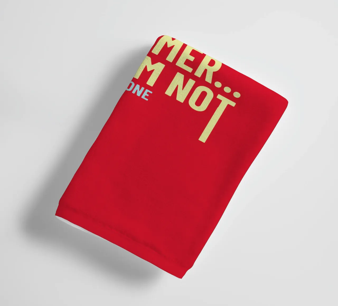 Imagine (Text art) towel by Gunawan Rb
