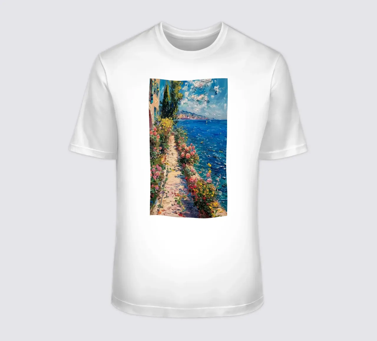 Claude Monet Strada della spiaggia t-shirt da belong shop