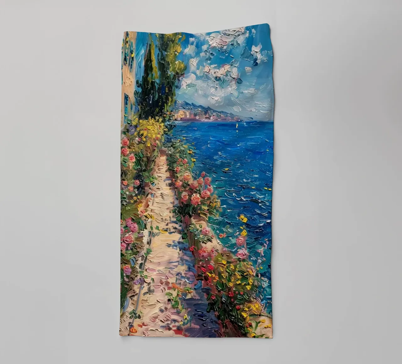 Claude Monet Strada della spiaggia asciugamano da bagno da belong shop