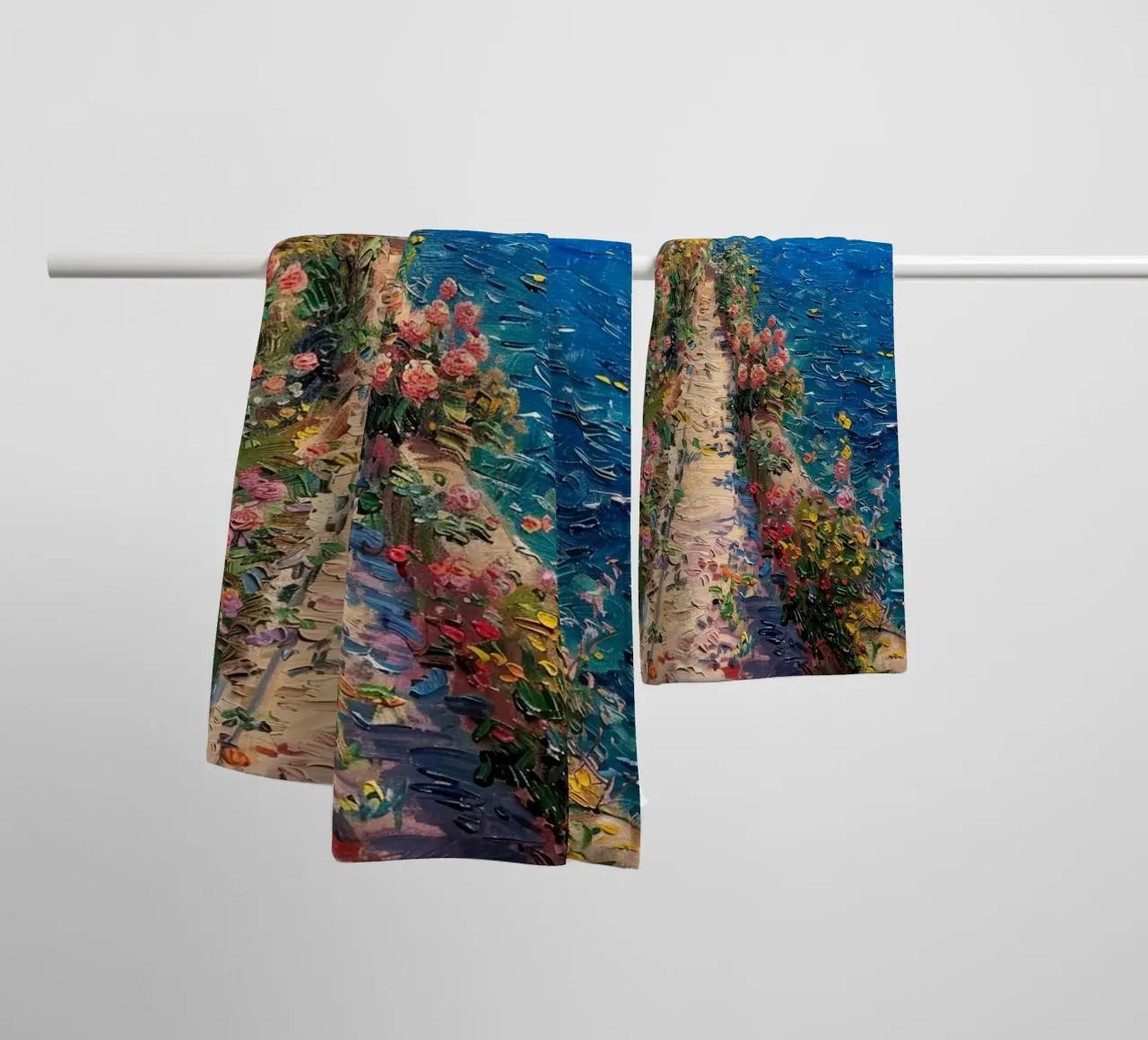 Claude Monet Strada della spiaggia asciugamano da bagno da belong shop