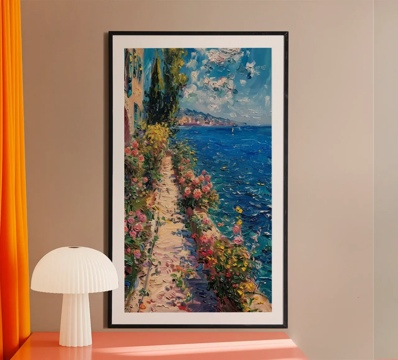Claude Monet Strada della spiaggia carta hahnemühle da belong shop