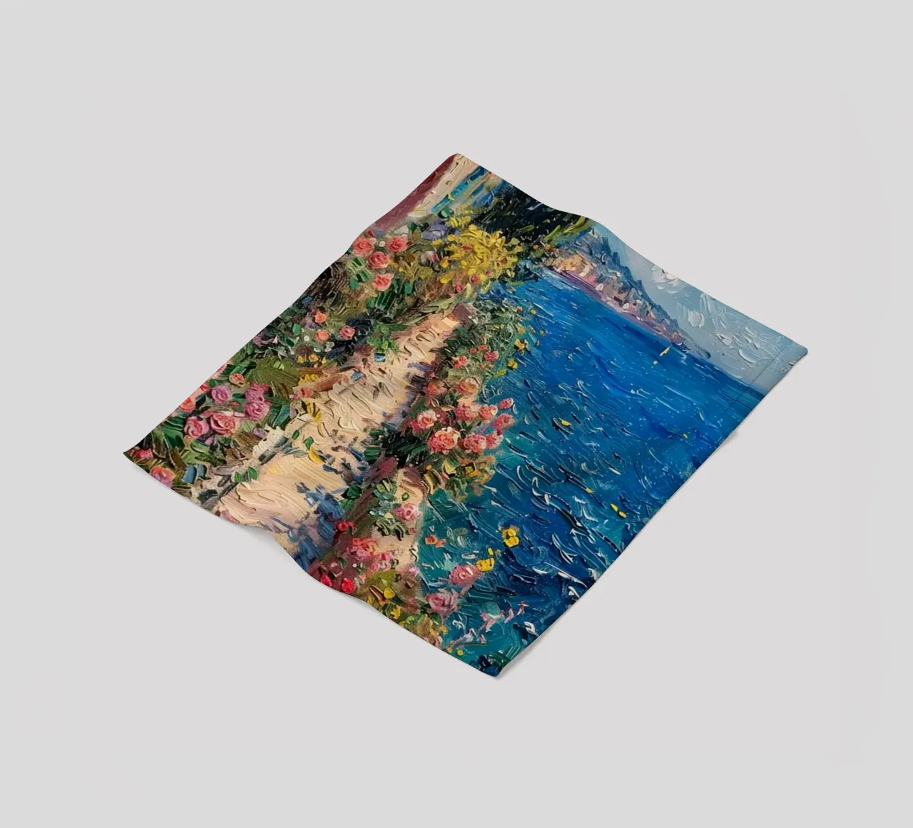 Claude Monet Strada della spiaggia coperta in pile da belong shop
