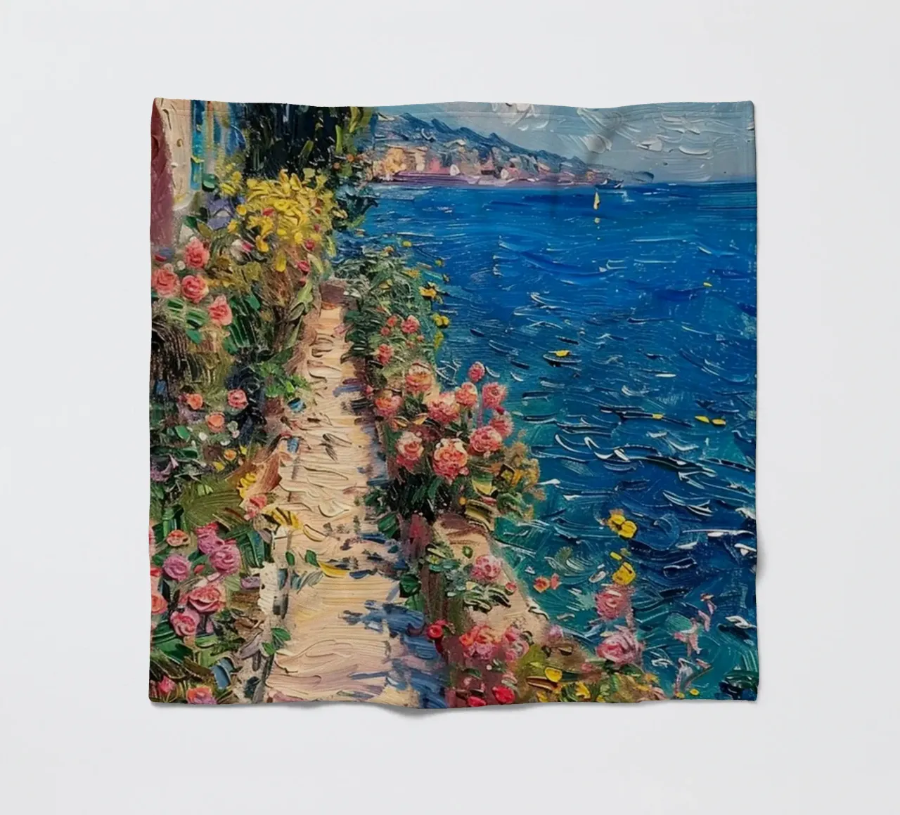 Claude Monet Strada della spiaggia coperta in pile da belong shop