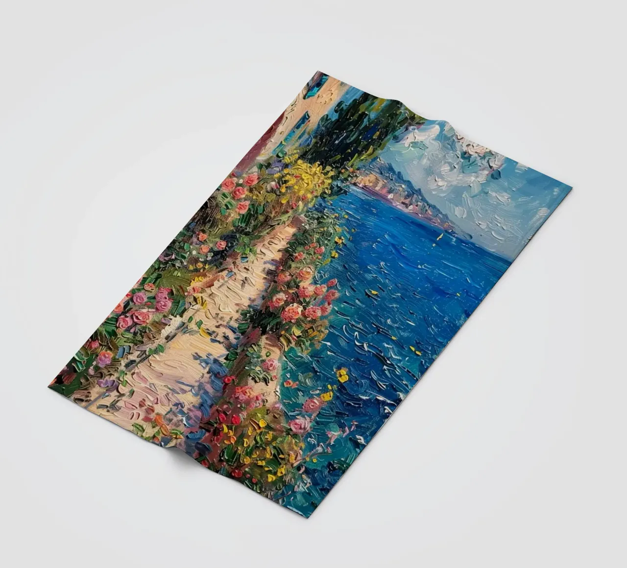 Claude Monet Strada della spiaggia coperta in pile da belong shop