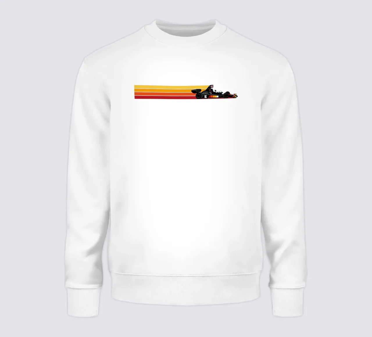 70s Formula Race Car sweatshirt by Mariel Toigo