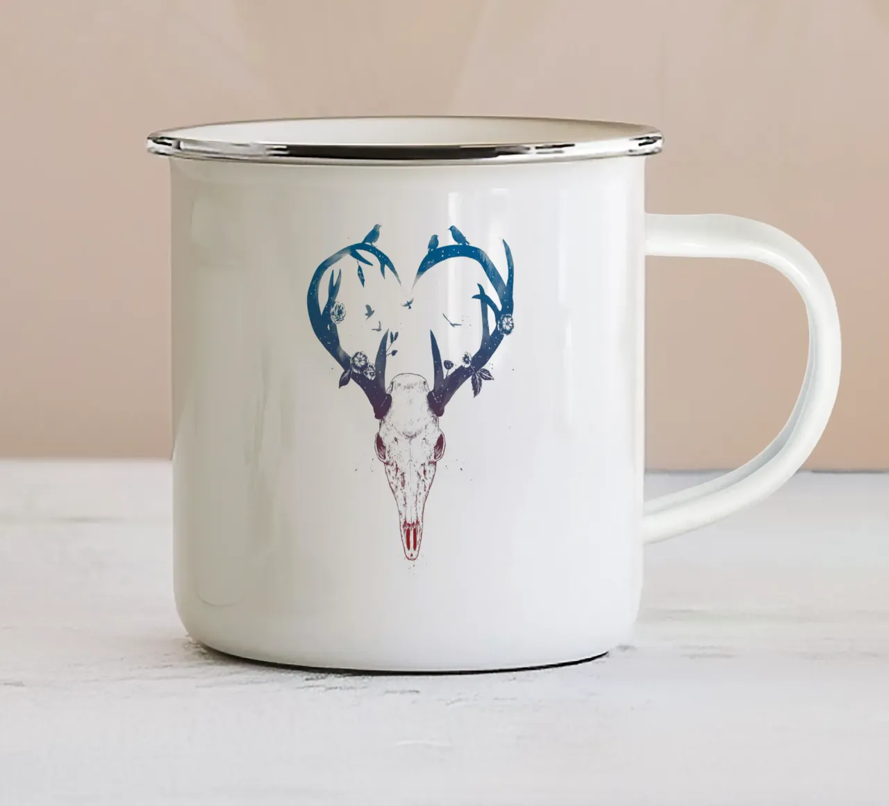 Neverending Love tazza in smalto da Balazs Solti