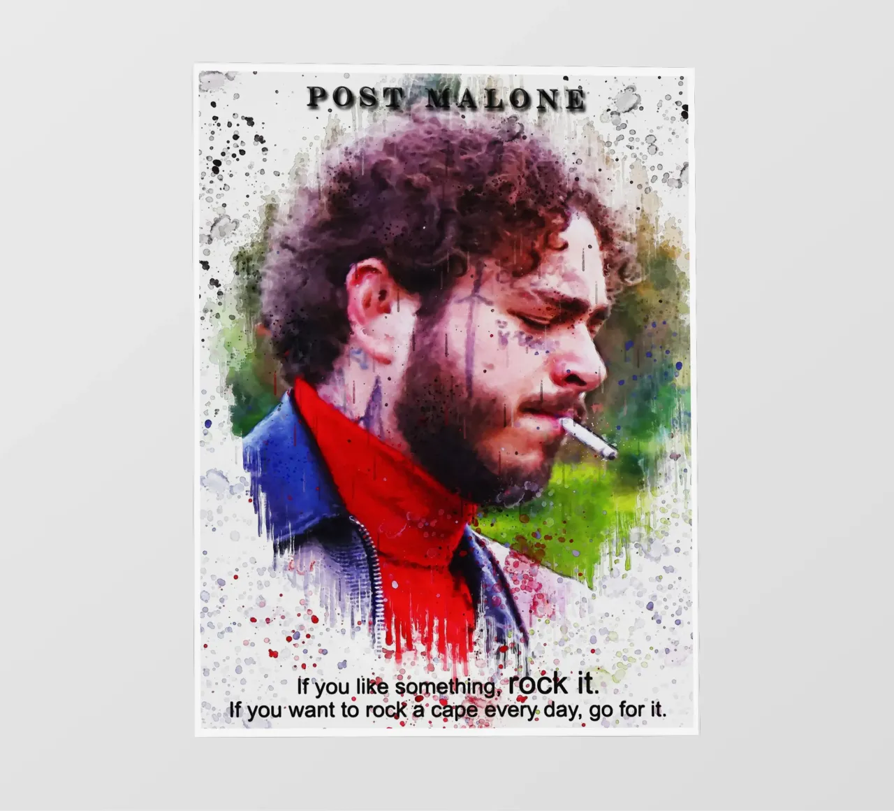 Post Malone Quotes pellicola backlit da Gunawan Rb