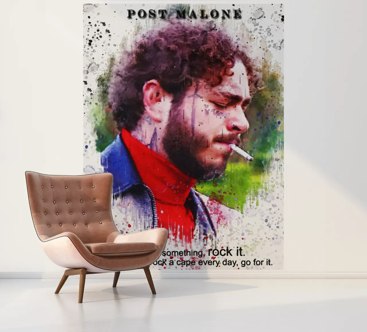 Post Malone Quotes carta da parati fotografica da Gunawan Rb