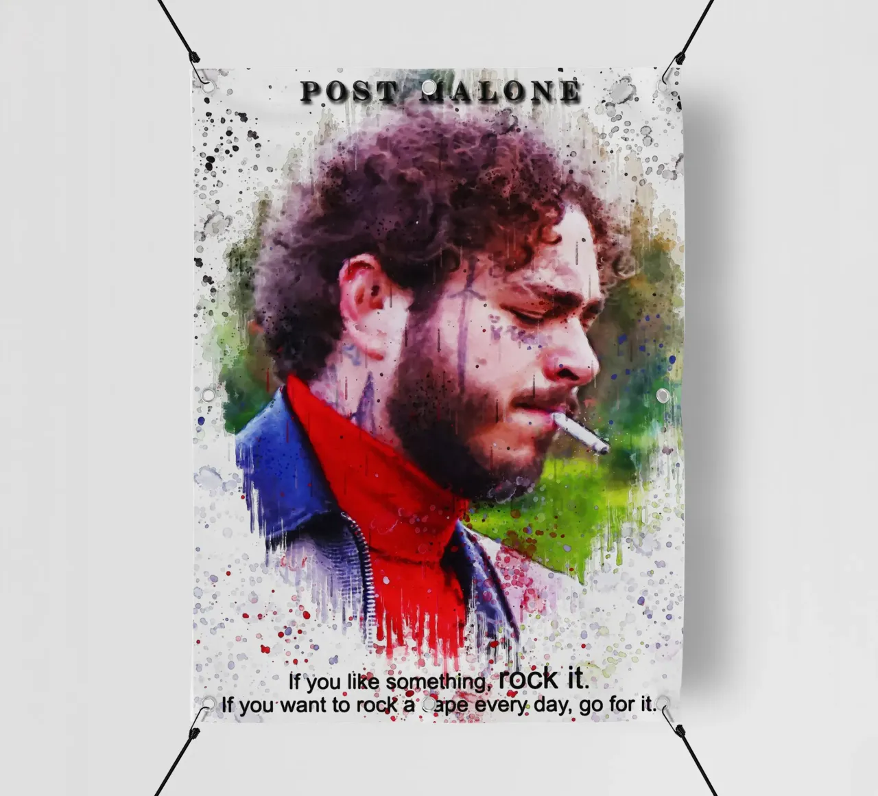 Post Malone Quotes telo in pvc da Gunawan Rb