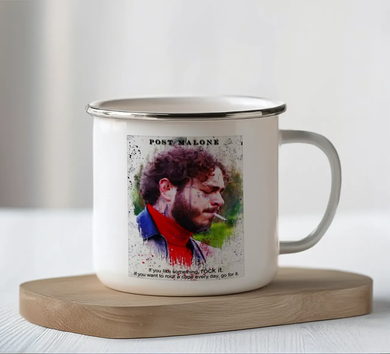 Post Malone Quotes tazza in smalto da Gunawan Rb