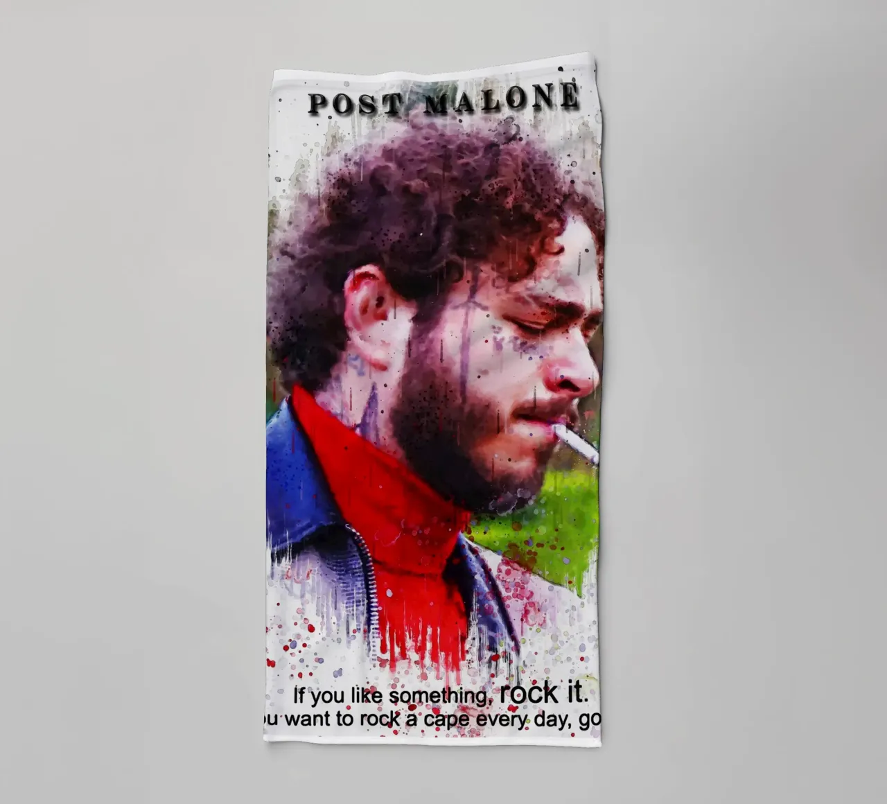 Post Malone Quotes asciugamano da bagno da Gunawan Rb