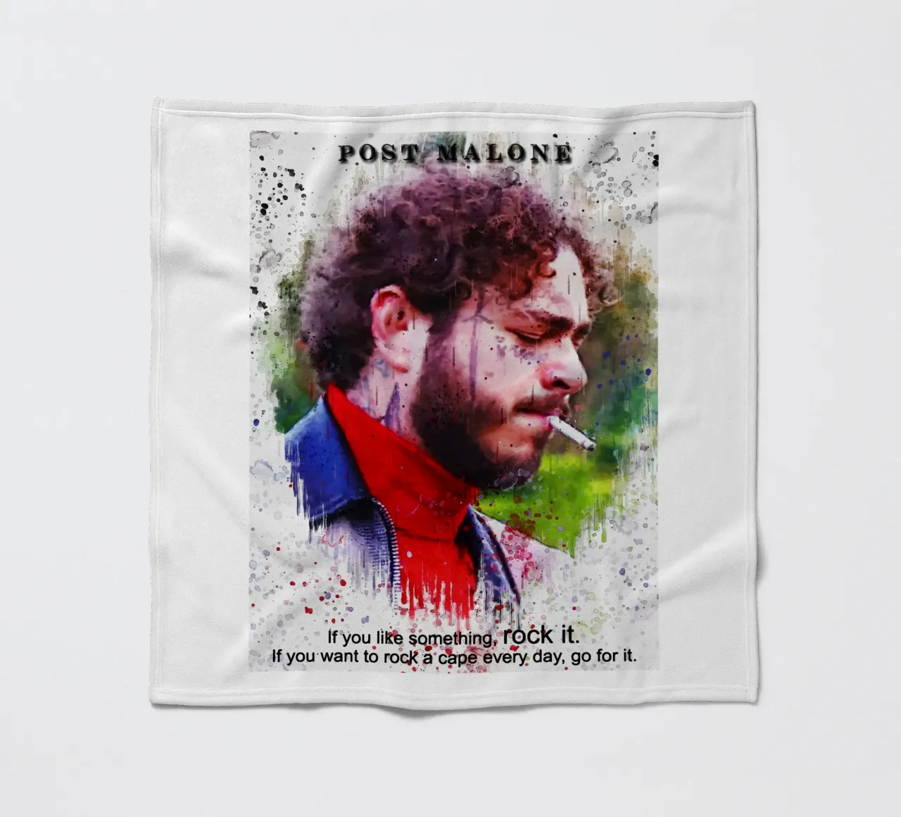 Post Malone Quotes coperta in pile da Gunawan Rb