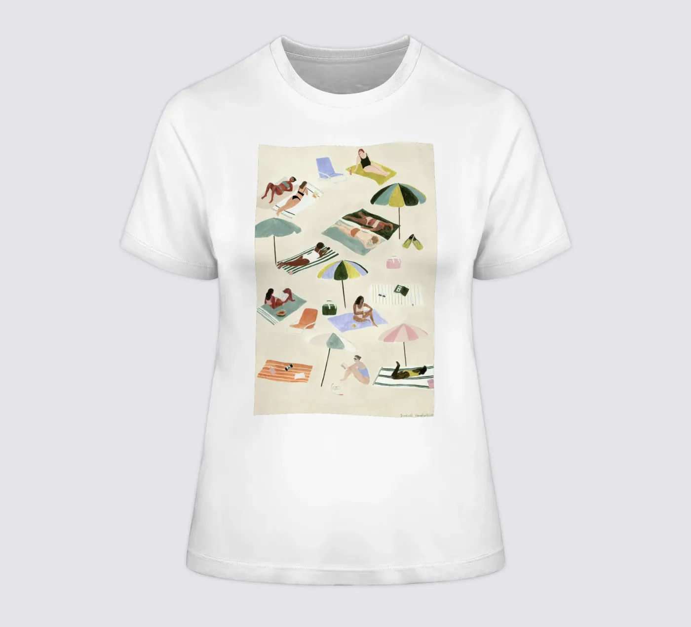 Sunbathing t-shirt da donna da Isabelle Vandeplassche