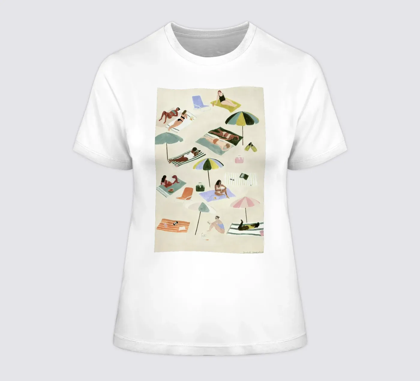 Sunbathing t-shirt da donna da Isabelle Vandeplassche