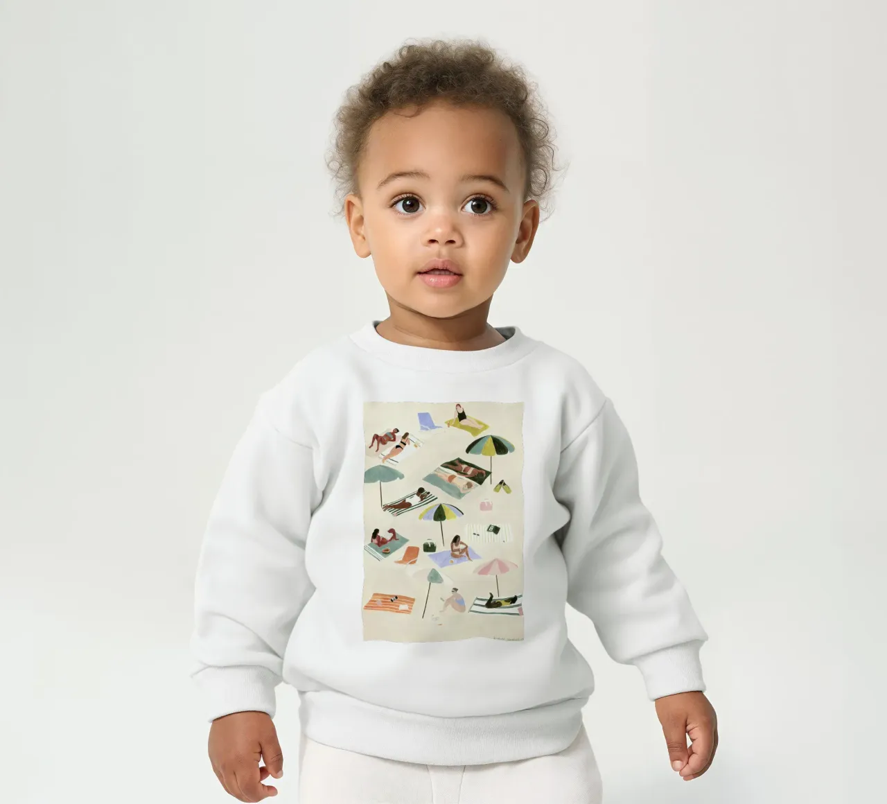 Sunbathing felpa neonato da Isabelle Vandeplassche