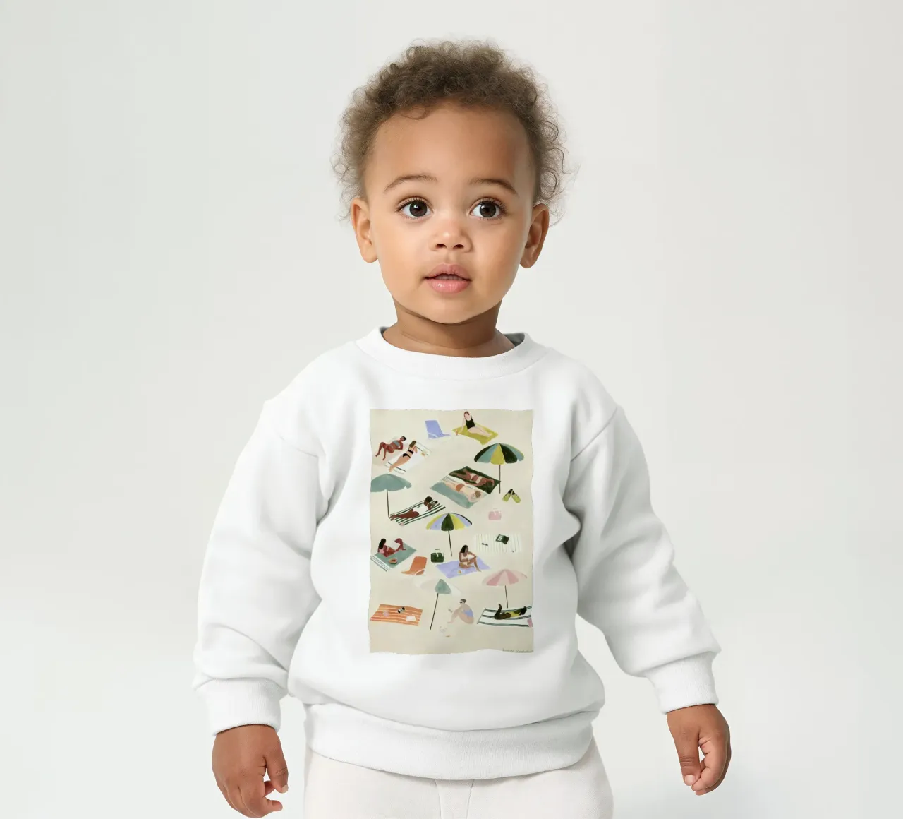 Sunbathing Baby Sweatshirt von Isabelle Vandeplassche