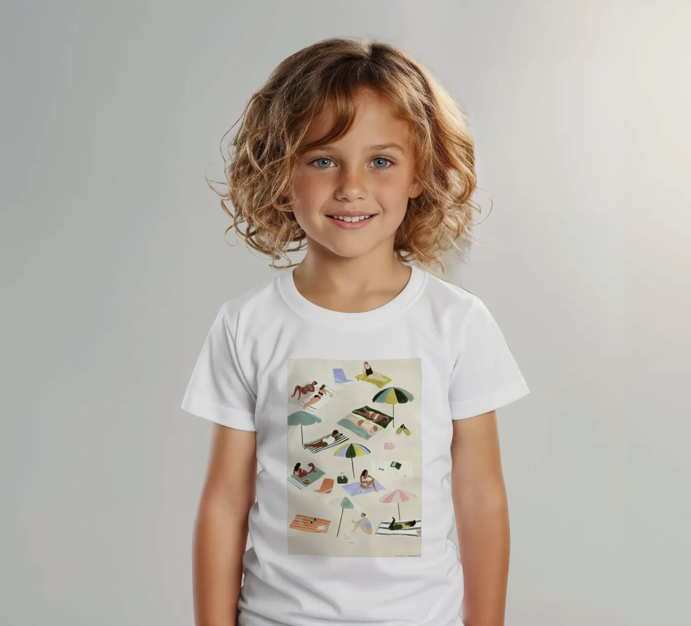 Sunbathing Kinder T-Shirt von Isabelle Vandeplassche