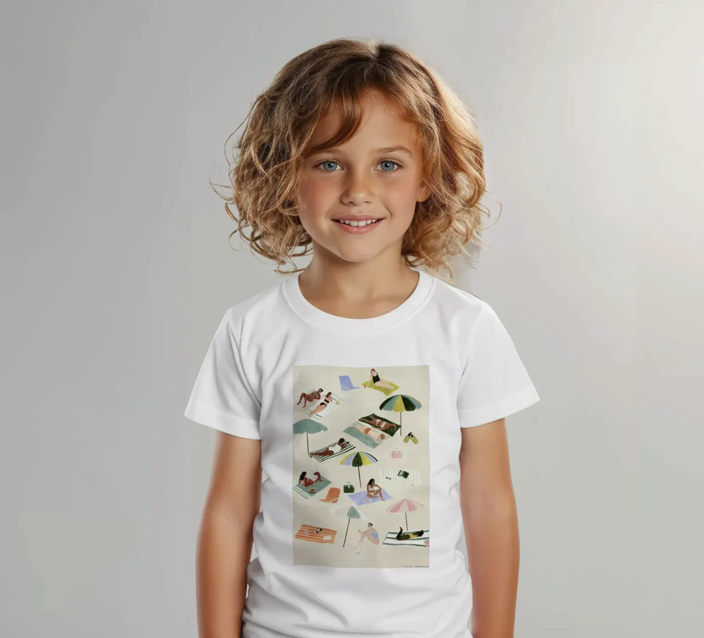 Sunbathing Kinder T-Shirt von Isabelle Vandeplassche