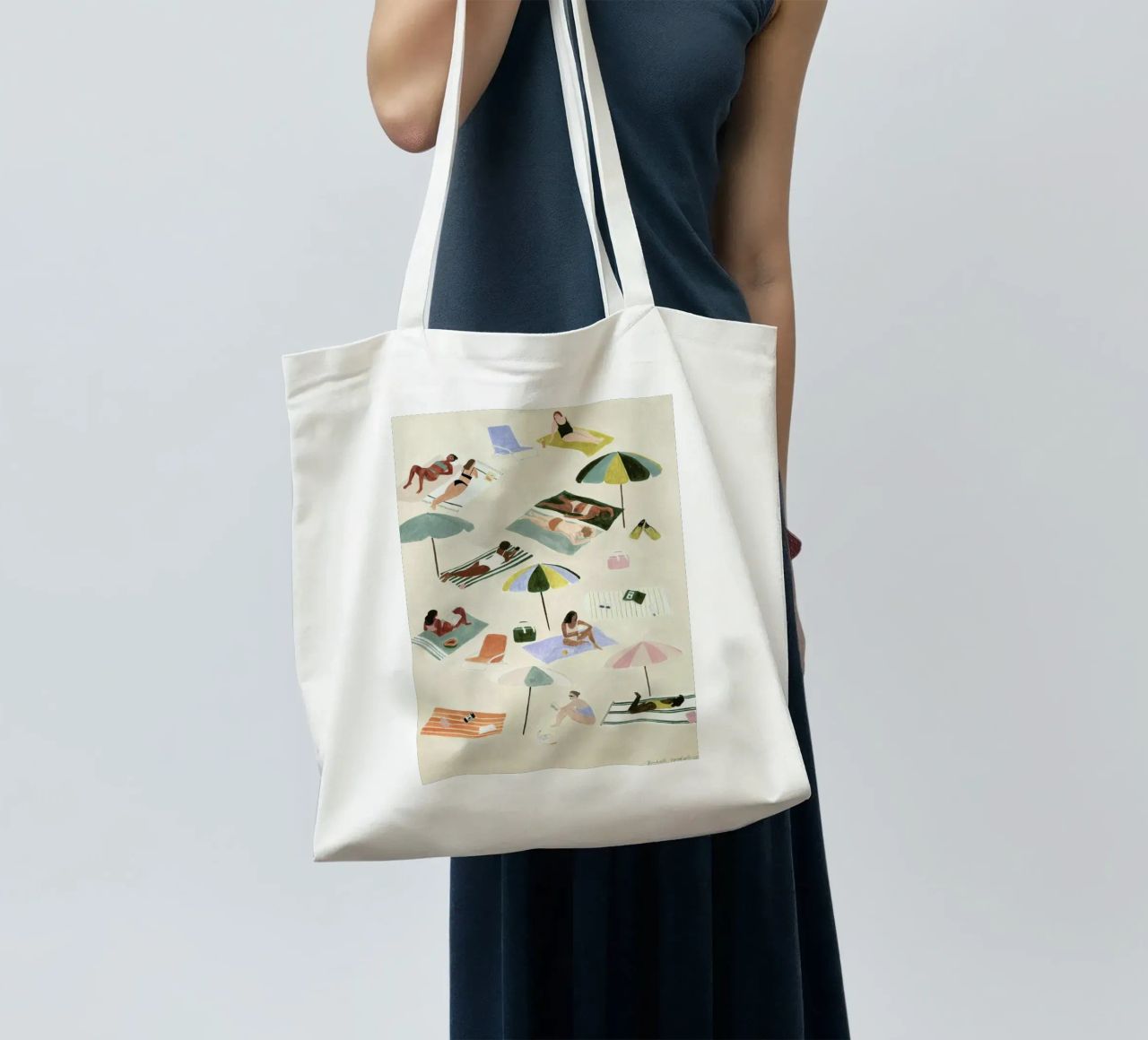 Sunbathing borsa in juta da Isabelle Vandeplassche