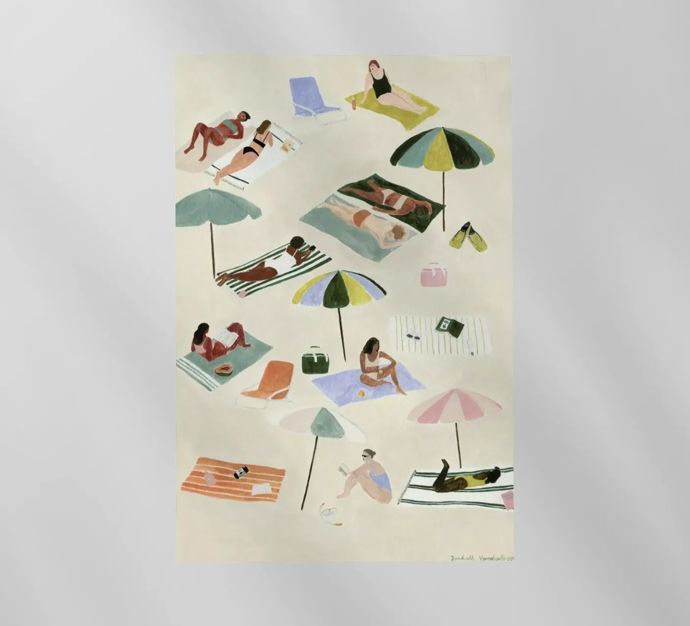 Sunbathing pellicola backlit da Isabelle Vandeplassche