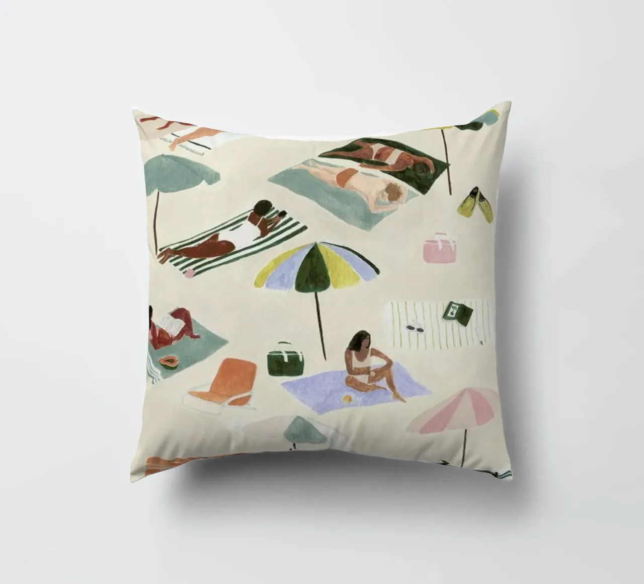 Sunbathing cuscino da Isabelle Vandeplassche
