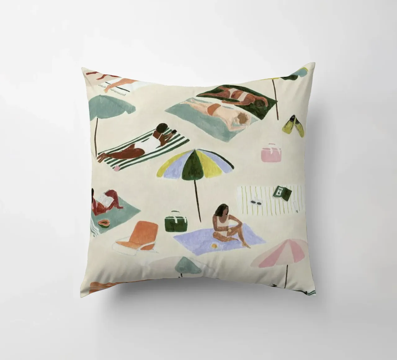 Sunbathing cuscino da Isabelle Vandeplassche
