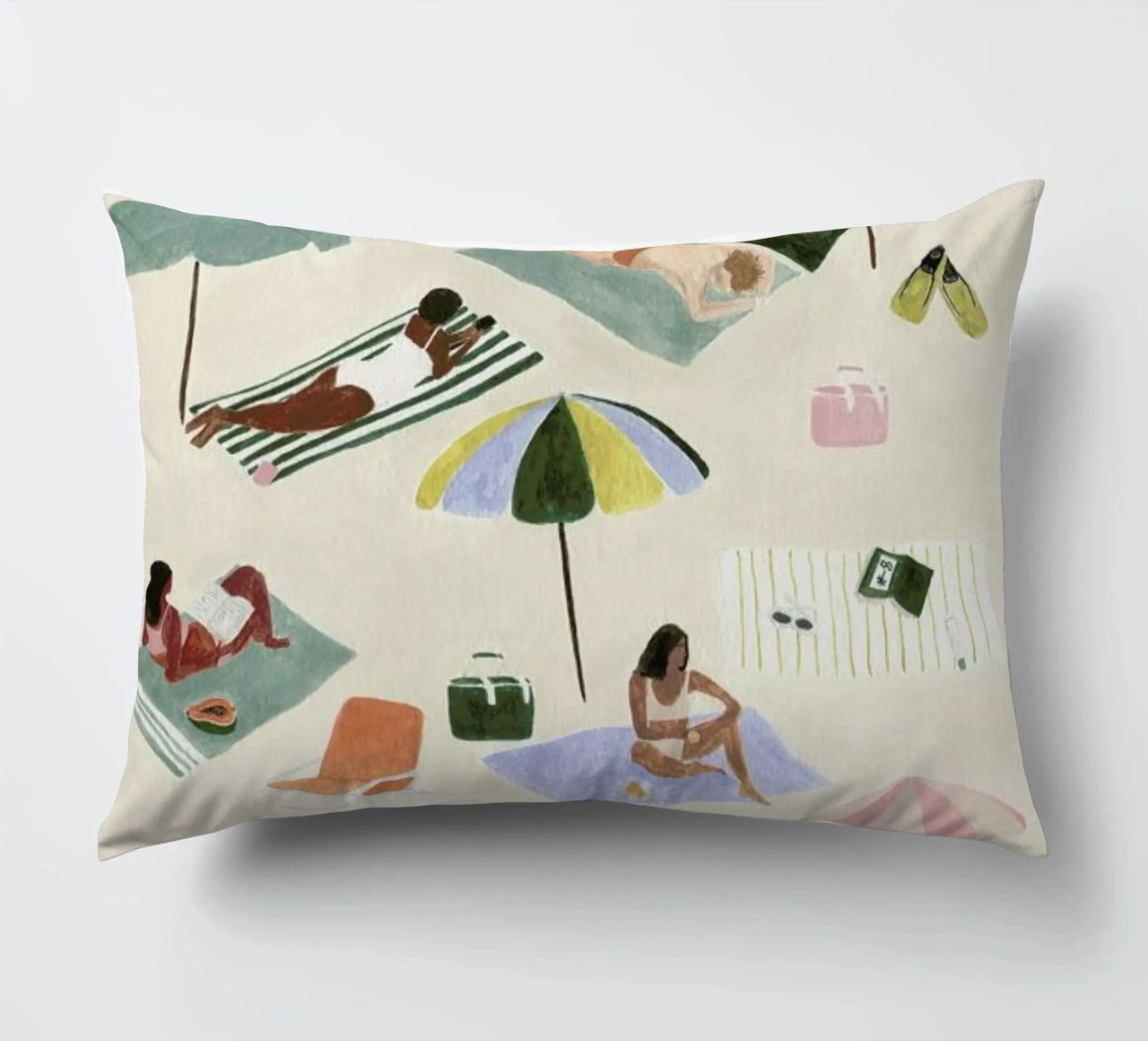Sunbathing cuscino da Isabelle Vandeplassche
