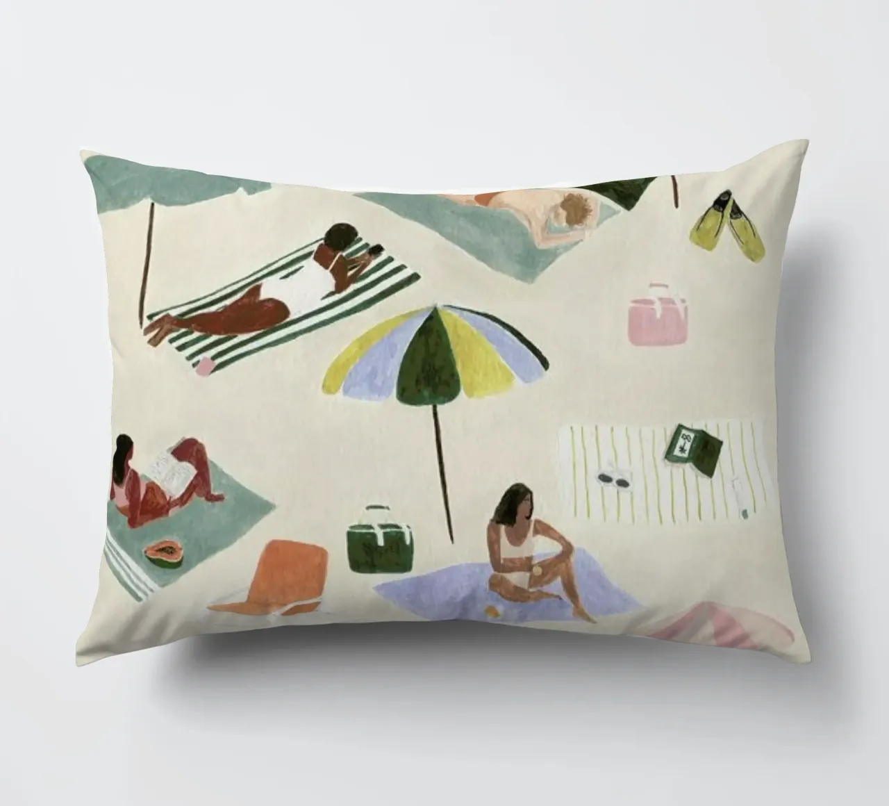 Sunbathing cuscino da Isabelle Vandeplassche