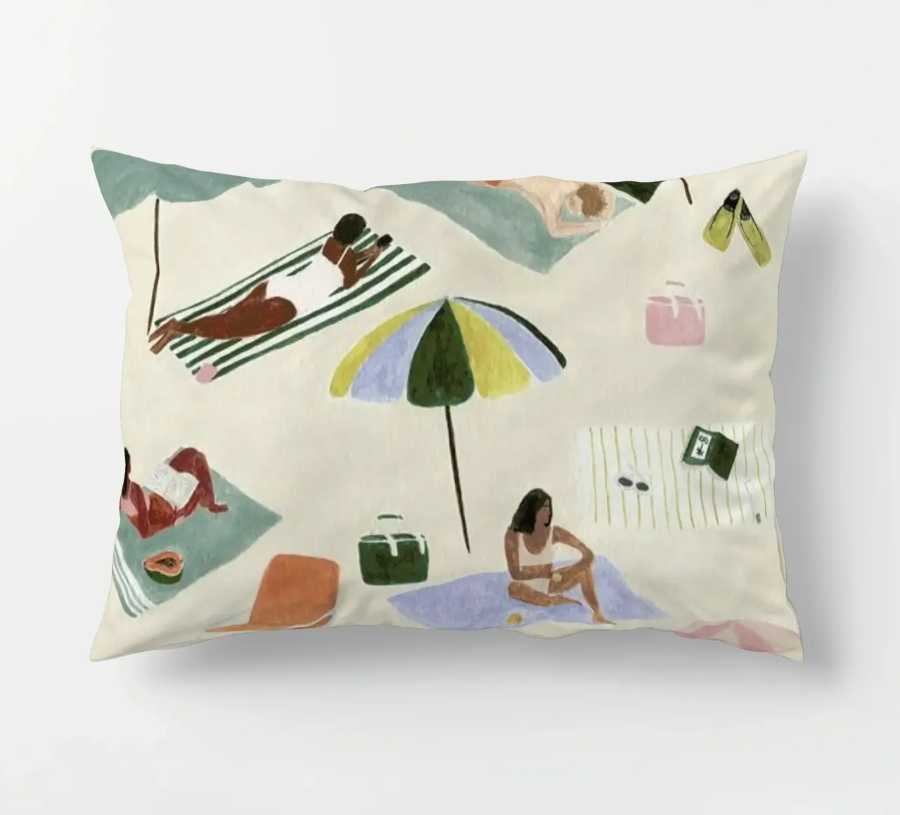 Sunbathing cuscino da Isabelle Vandeplassche